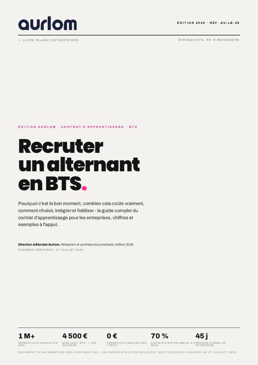 Recruter un alternant en BTS