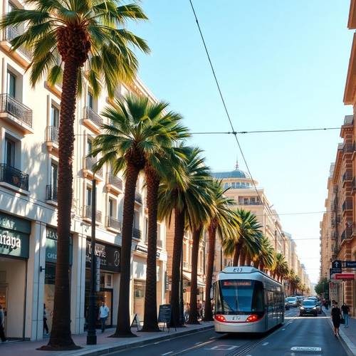 Avenue Jean Médecin à Nice, axe central et commerçant