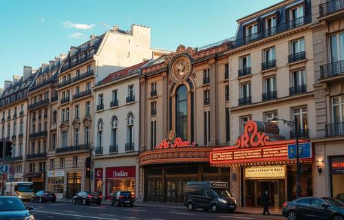 Grands Boulevards à Paris, façades et animation urbaine