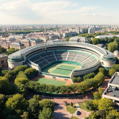 Stade Roland-Garros, porte d'Auteuil, à proximité de Boulogne