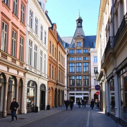 Rue de Tenremonde à Lille, en plein centre-ville
