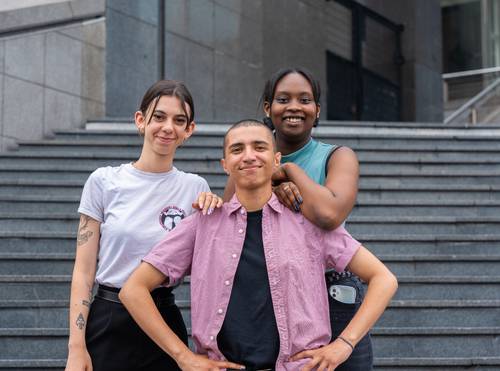 Trio d'étudiants