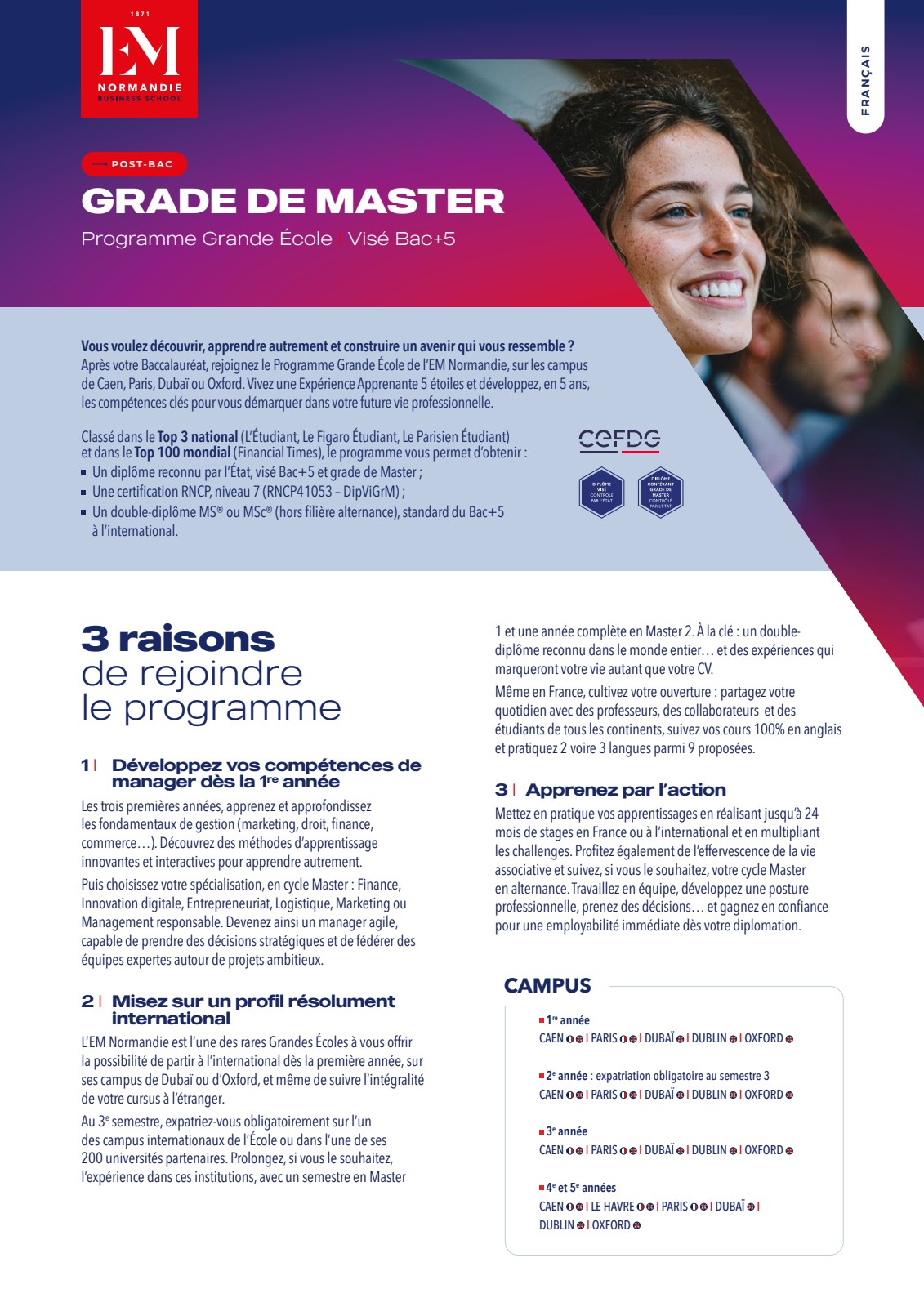 Couverture brochure EM Normandie PGE