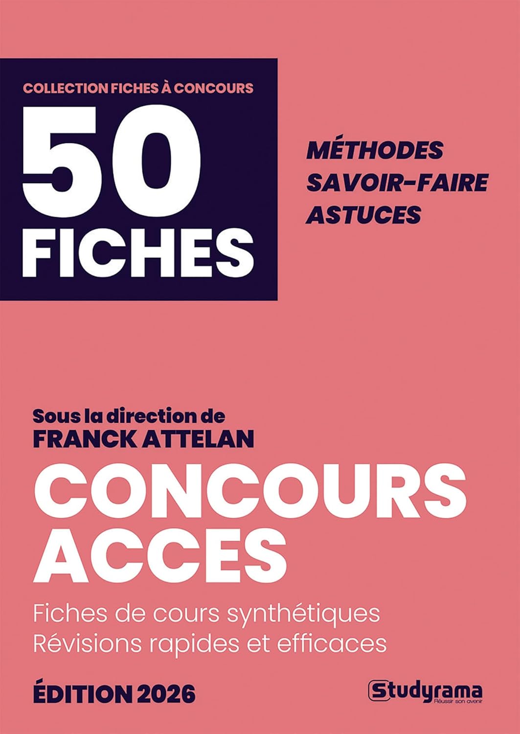 50 Fiches Concours ACCÈS - Édition 2026