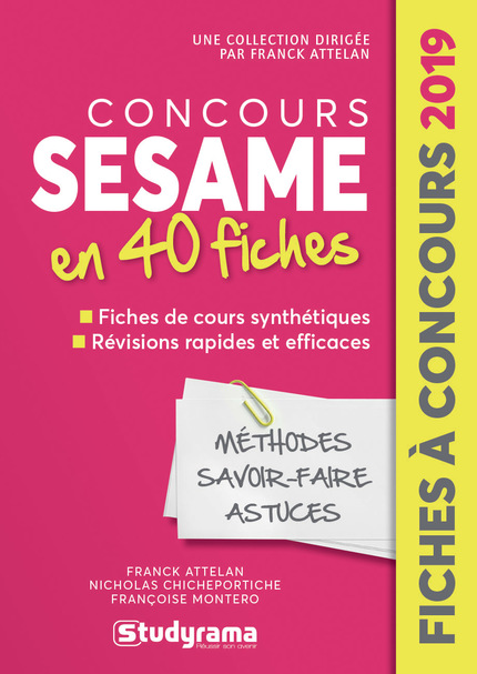 Concours Sésame en 40 Fiches