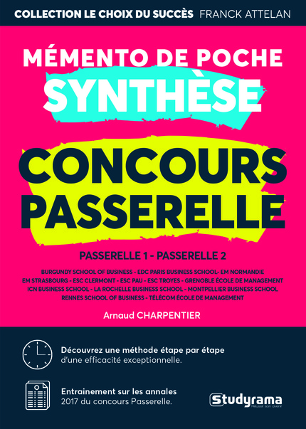 Memento de poche concours passerelle synthèse