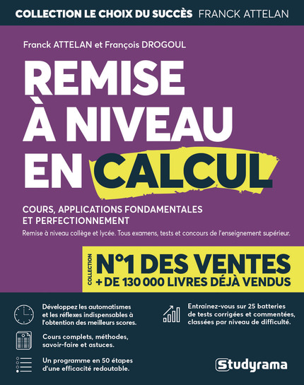 Remise à niveau en calcul - Le Choix du Succès aux éditions Studyrama